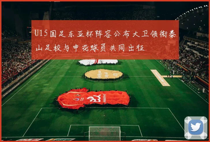 U15国足东亚杯阵容公布大卫领衔泰山足校与申花球员共同出征